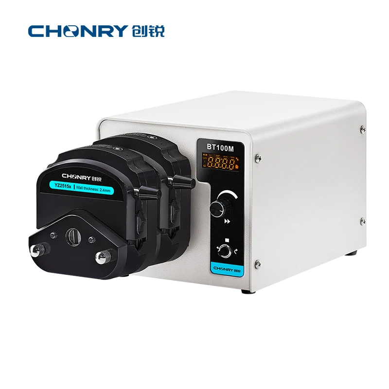 BT100M/YZ1515x Adjustable speed basic 220v ac chemical 2 channels lab dosing peristaltic pump