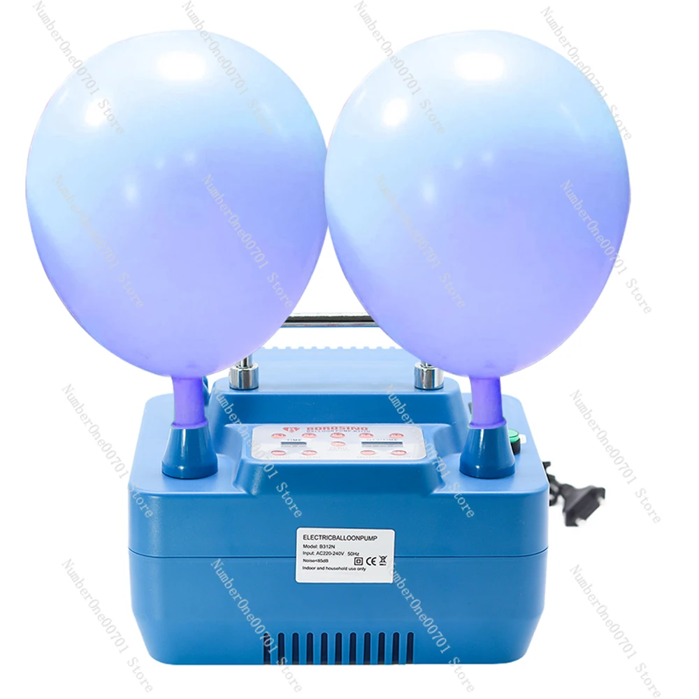 Elektrische ballonpomp 800W met timer Dubbele gaten Professionele inflator met geheugenfunctie Voetschakelaar 800W