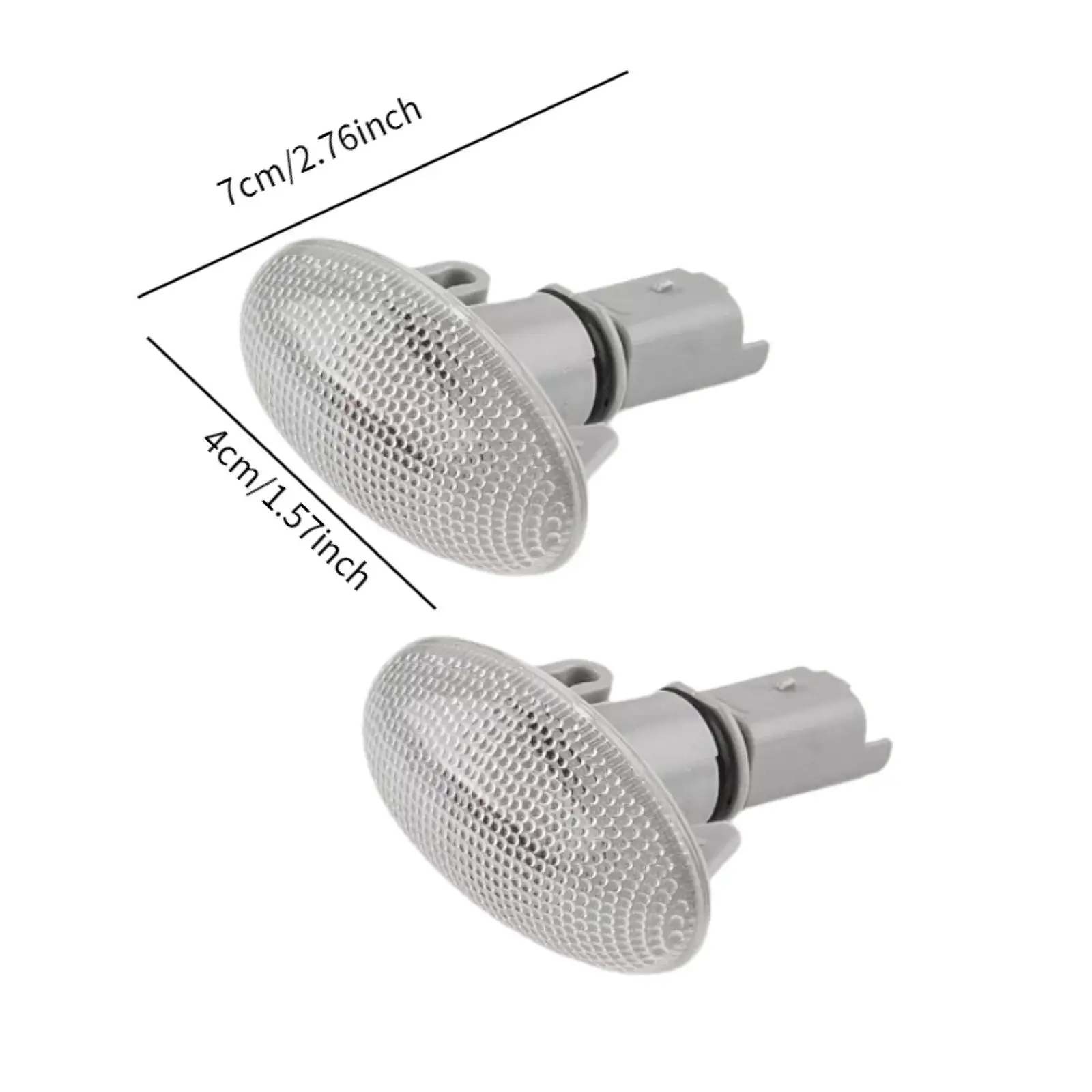 2Pcs Side Marker Lights Accessories Easy to Install Professional Replacement Wear Resistant Sturdy Compatible for 607