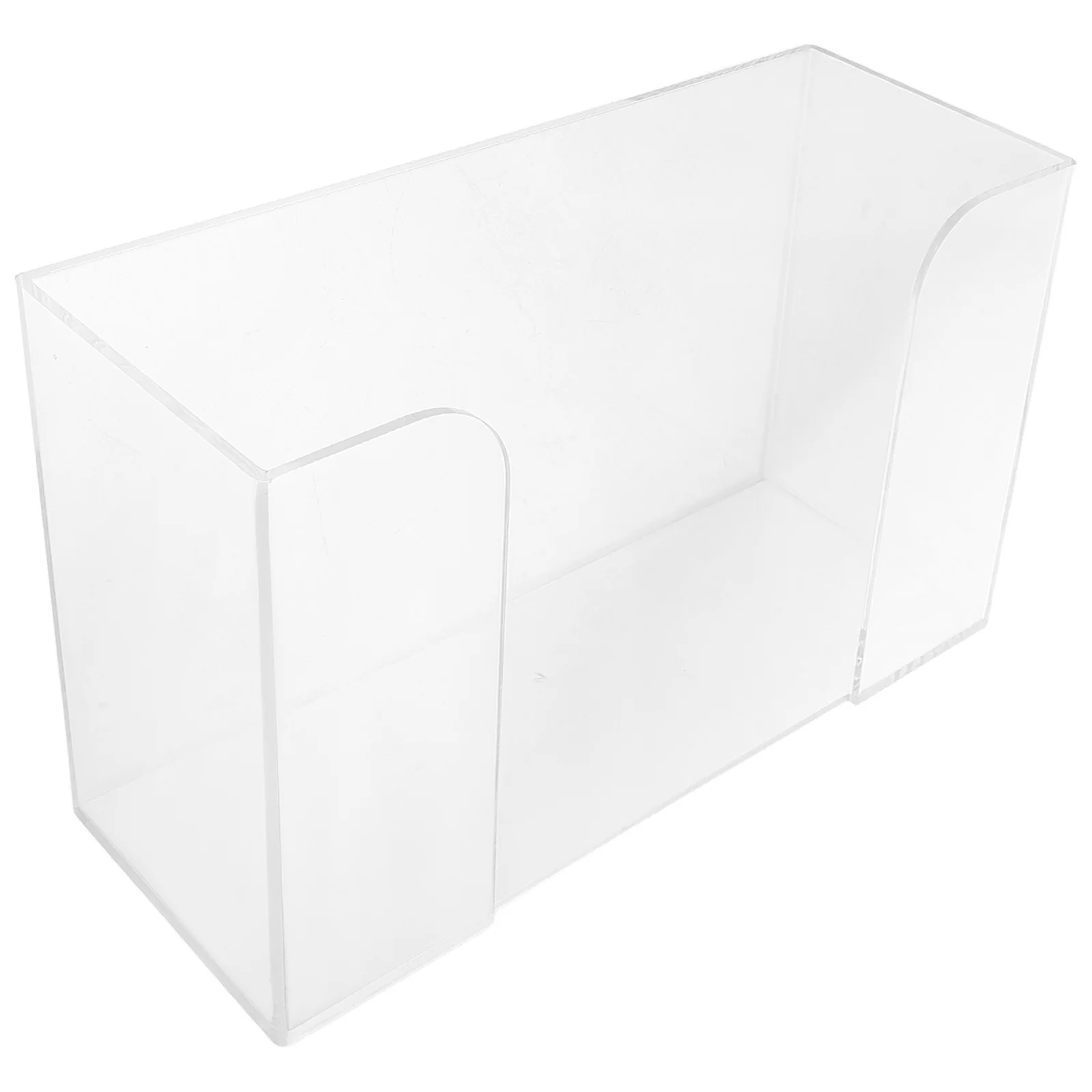 

Creative Transparent Paper Tissue Box Acrylic Paper Extraction Storage Organizer for Desk Office Dressing Table Use