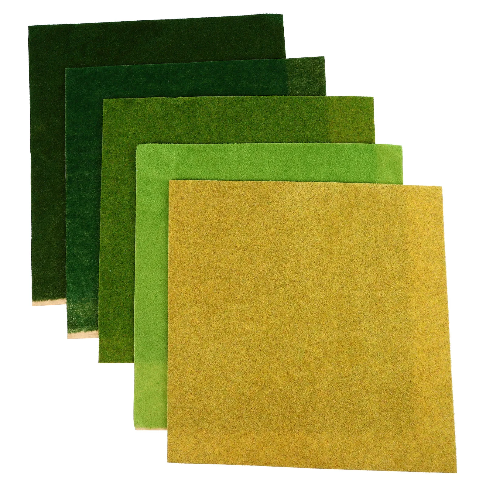 

5Pcs Artificial Turf Paper Premium DIY Landscape Grass Mat Home Office Wedding Decoration Mini Garden Scene Decoration
