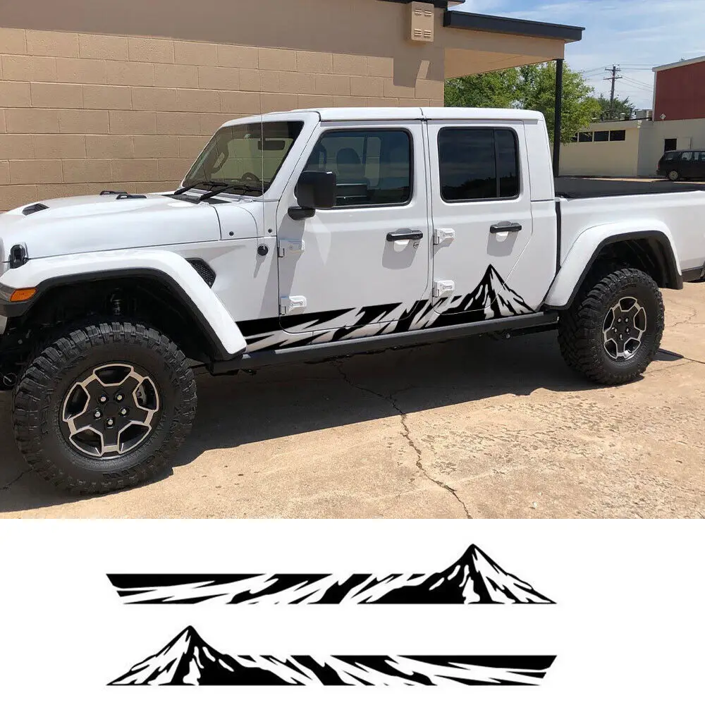 

Графические боковые наклейки на дверь пикапа для Jeep Gladiator JT, переводная картинка для грузовика