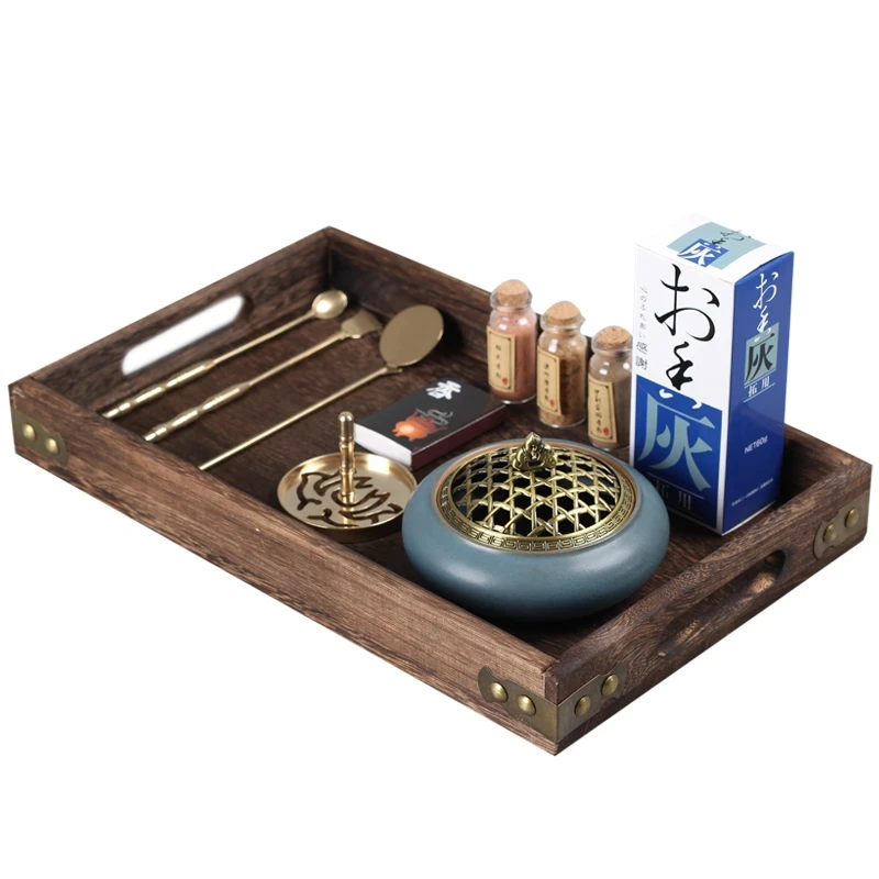 

Copper Incense Burner Tools Taoist Incense Utensils Starter Set Domestic Sandalwood Agarwood Ceramic Incense Burner Incense