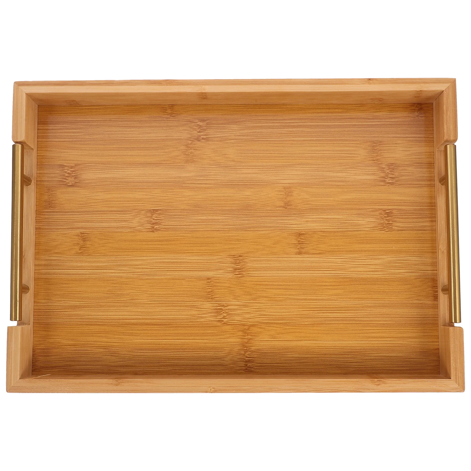 

Rustic Style Bamboo Serving Multi-Functional Large Capacity Snack Fruit Tea For Home Coffee Shop Breakfast Party Rectangular