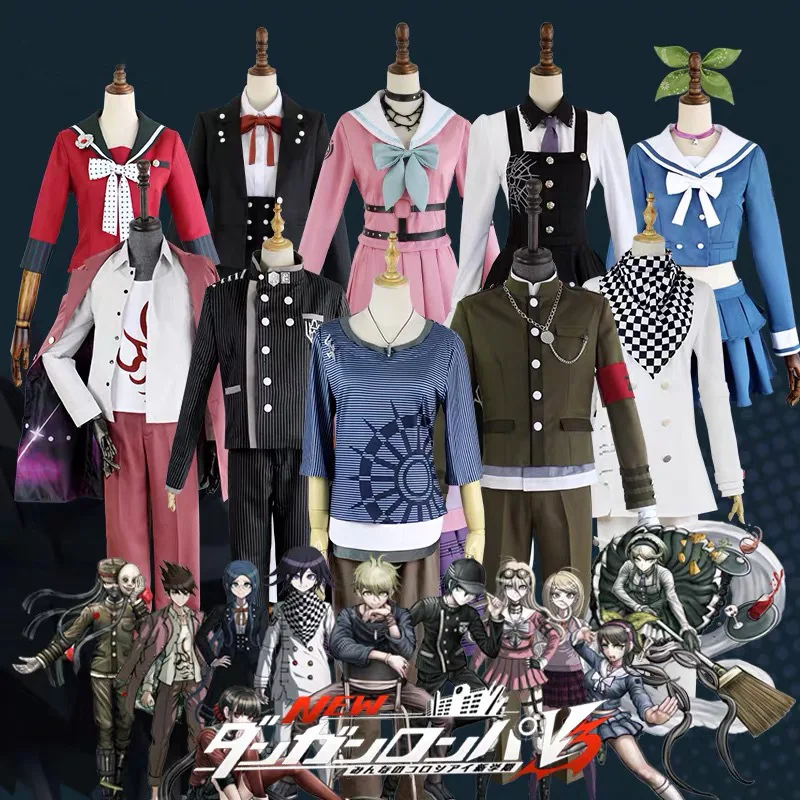 

Danganronpa V3 Full Character Tea Column Rotor Cosplay Costume Harukawa Maki Komaichi Cosplay Costume
