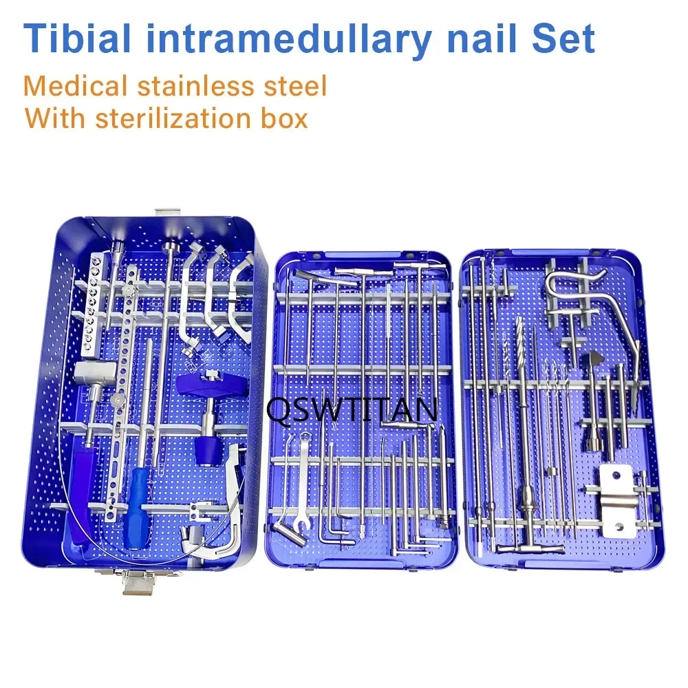 

Basic Tibial Femoral Reconstruction Set Interlocking Nail Instrument Set for Nail Orthopedic Surgical Instruments Set