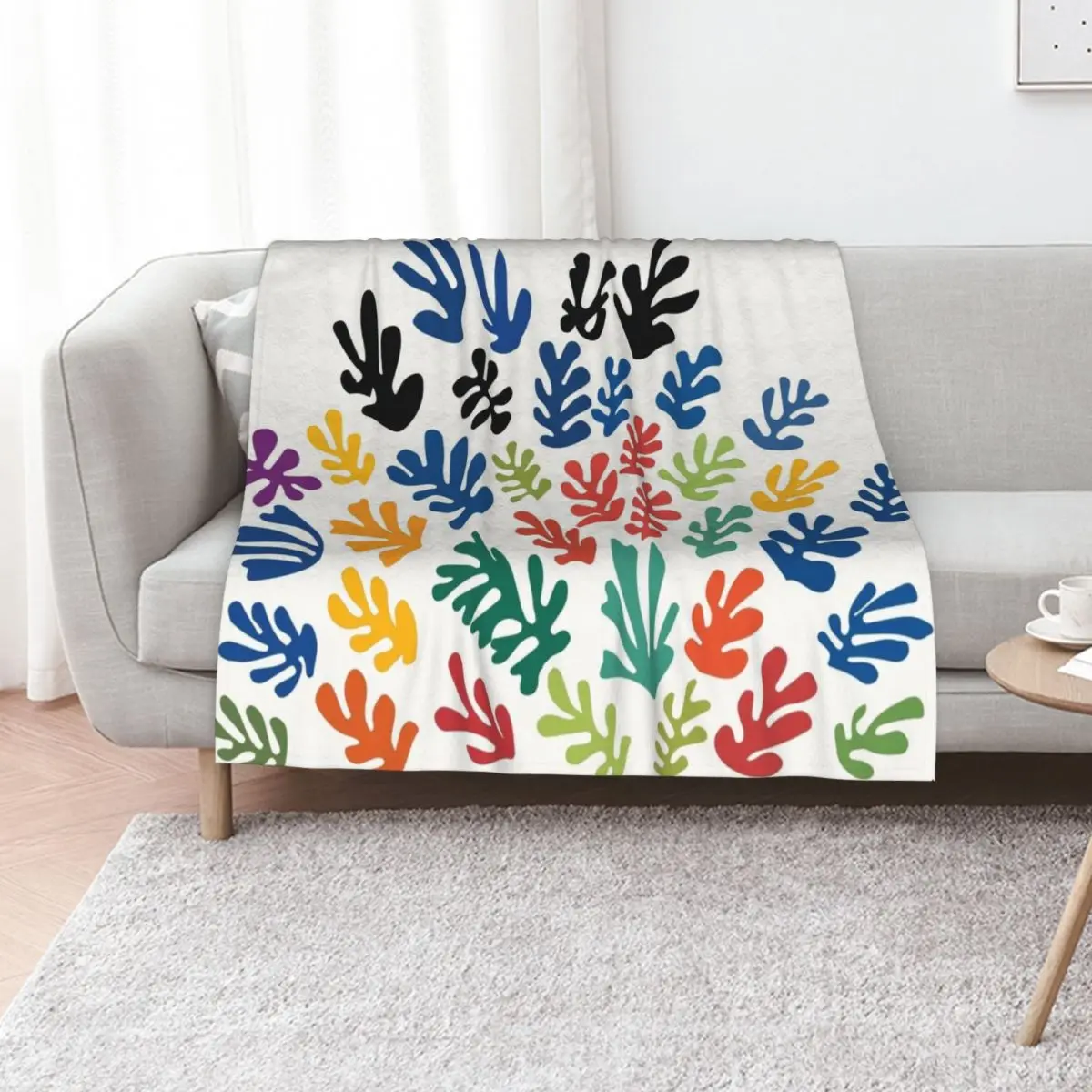 

Henri Matisse - La gerbe - The Sheaf - HM Throw Blanket Decorative Beds Camping Flannel Multi-Purpose Blankets