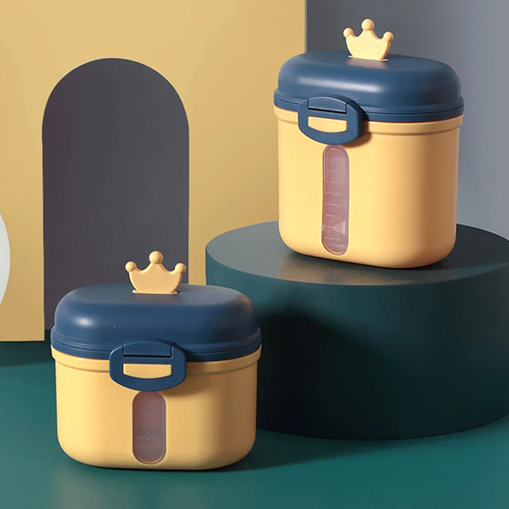 1 set 1 set contenitore per latte in polvere premium scatola per formula riutilizzabile conservazione degli alimenti per bambini custodia per polvere portatile sigillata ecologica per