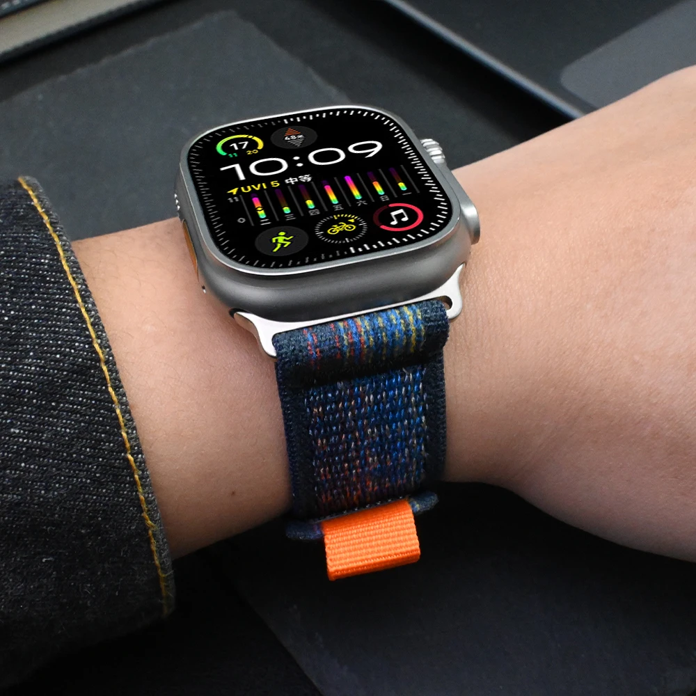 Ремешок Trail Loop для Apple Watch Ultra 2, нейлоновый браслет для IWatch Series 9 8 7 6 5 Se 45 мм 44 мм 40 мм 41 мм 42 мм