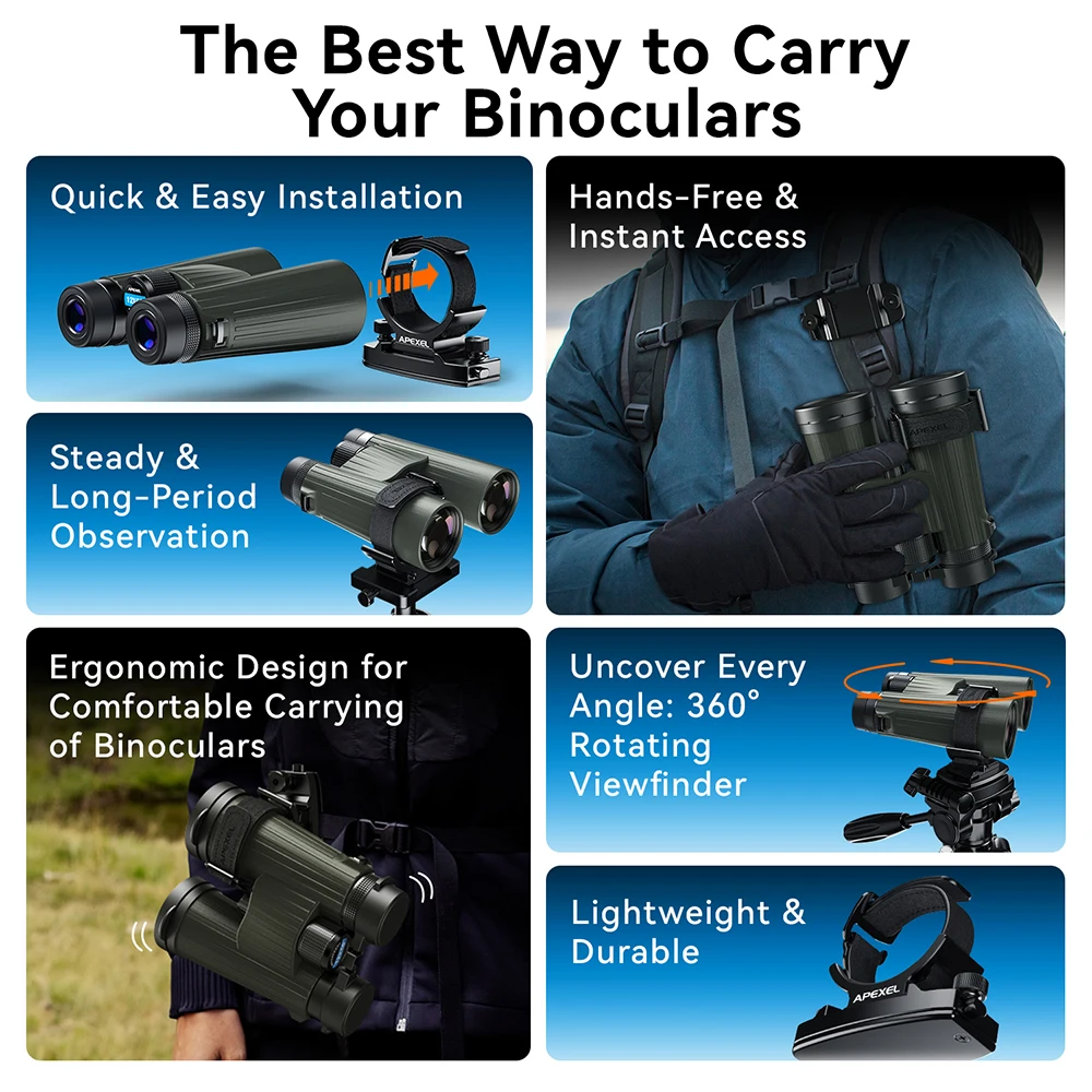 APEXEL Metal Adapter for Connecting Tripod and Telescope, Multi-functional Telescope Accessory [2 Styles Available]