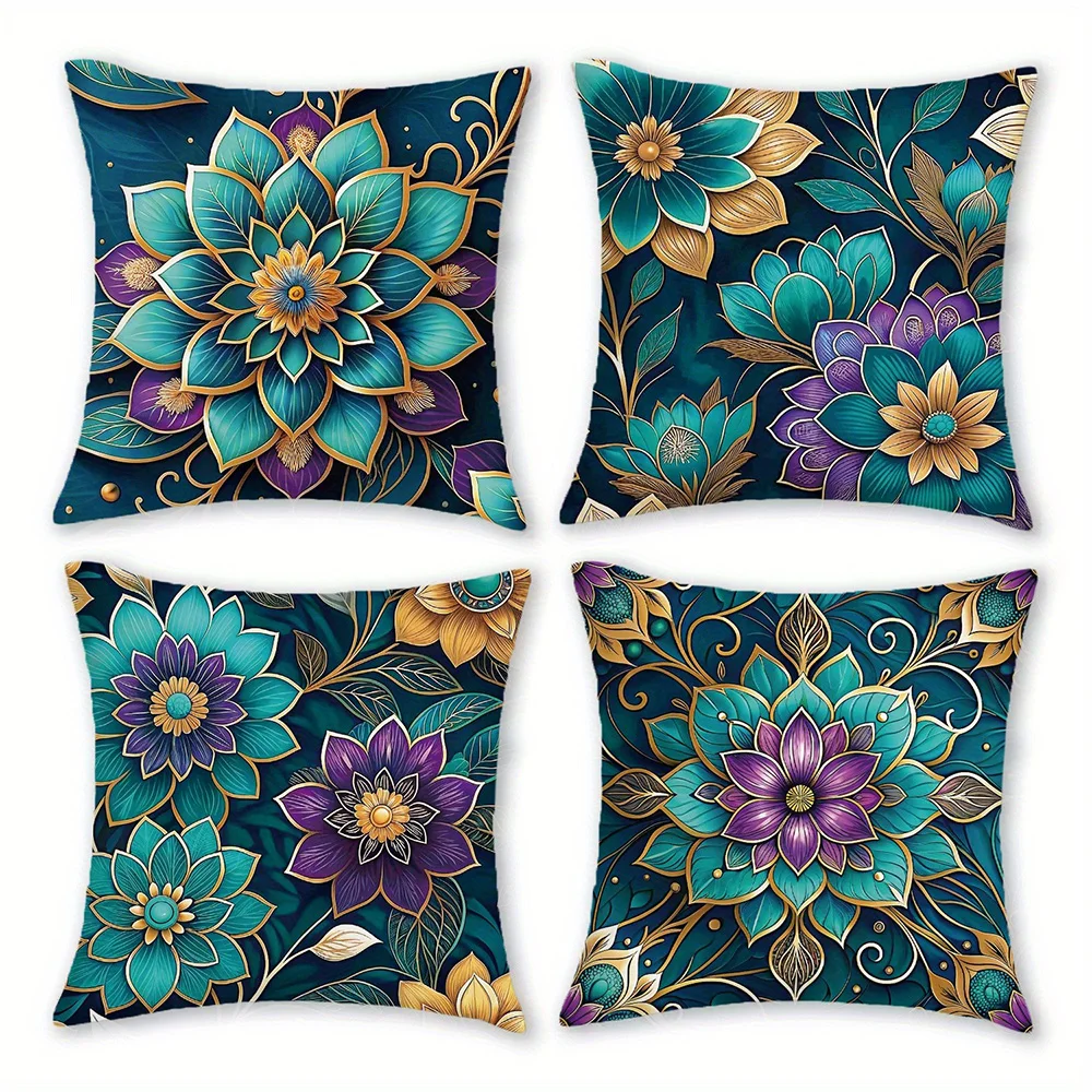 Exquisite Floral-Printed Pillowcases: Enhance Your Space with Enchanting Designs Sofa cushion cover home room decoration