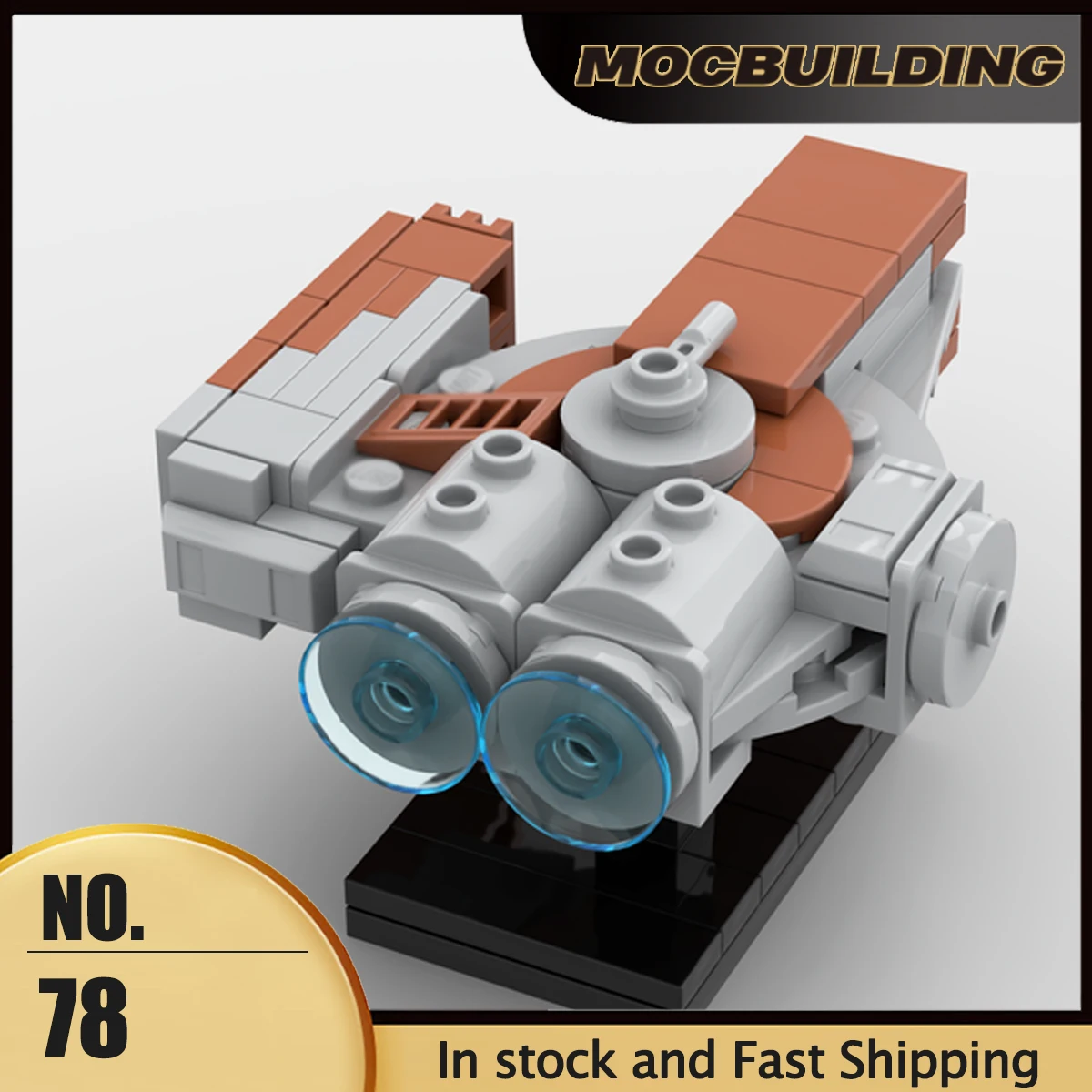 MOC Building Blocks Space Movie Series Model 1:1455 XS Stock Light Freighter DIY Assembly Bricks Creative Toys Collection Gifts