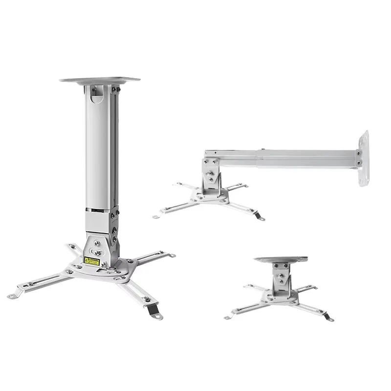 aluminum-alloy-mechanical-control-projector-wall-mount-130-430mm-adjustable-length-25kg-load-capacity