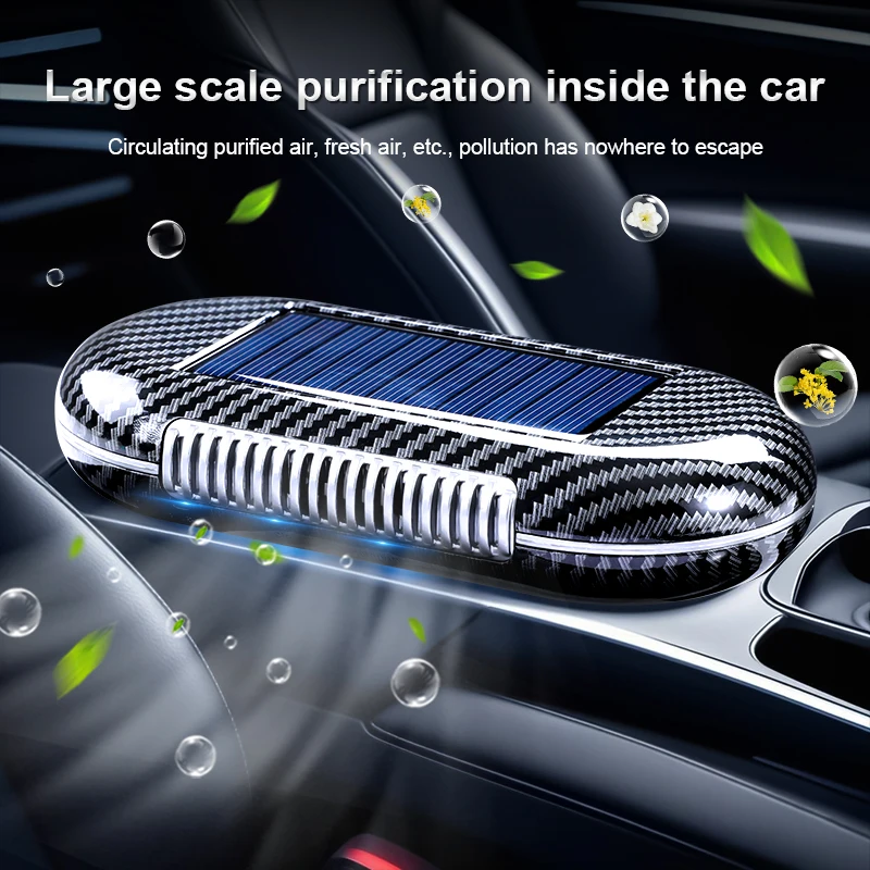 1pc Solar Air Purifier Built-in Sensor photo 2