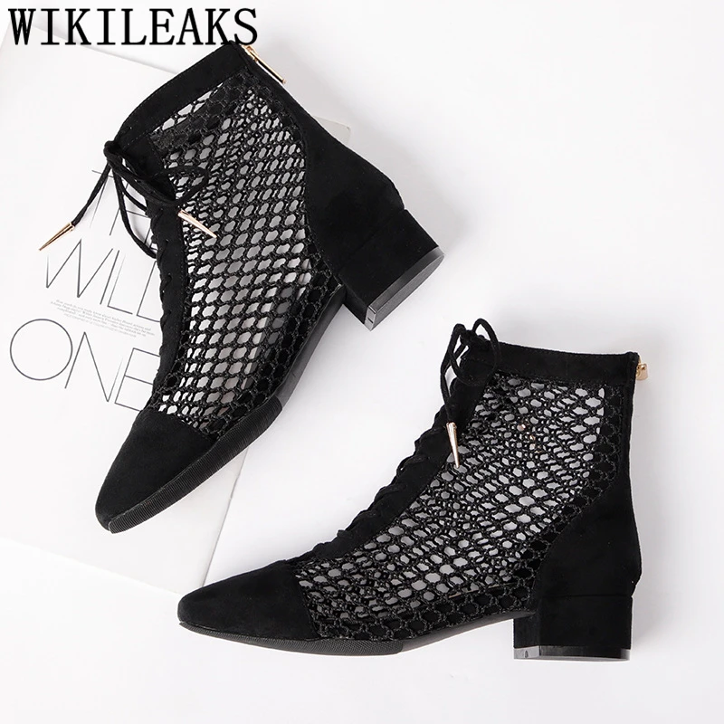 Sexy Gladiator Ladies Shoes Black Boots Women High Heel Ankle Boots For Women Pumps Women Shoes High Heels Botines Mujer 2024