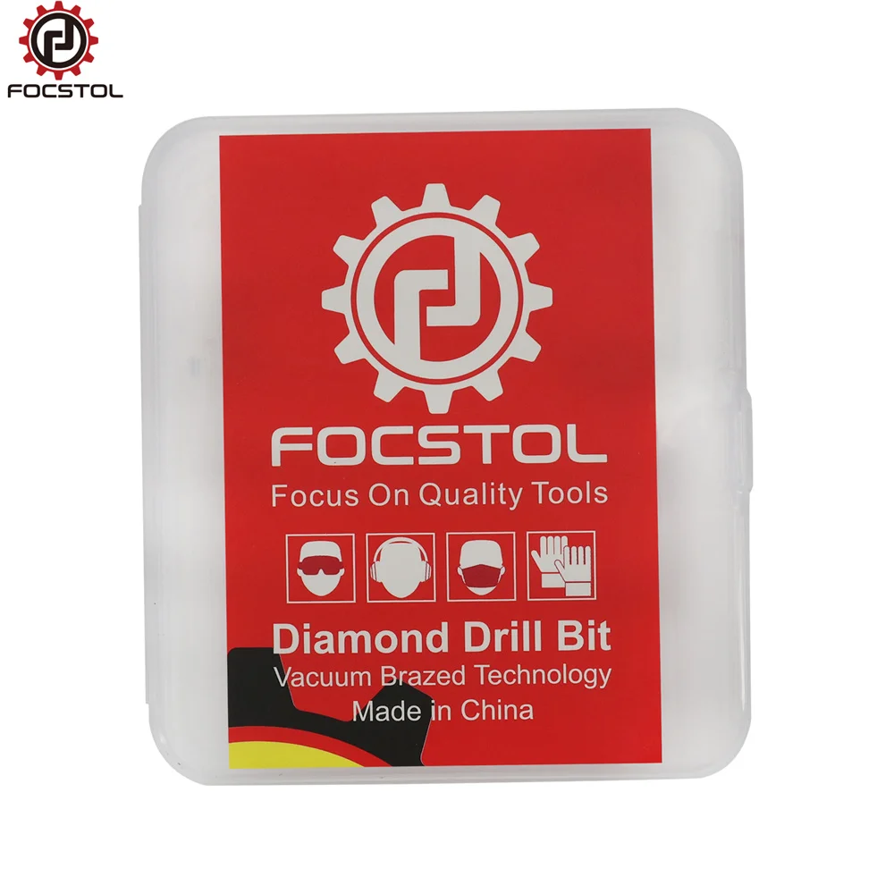 

FOCSTOL Diamond Drill Core Bit Tile Drill Bit Set Round Shank Drill Bit for Ceramic Porcelain Tile Hole Saw Drill Core Bit