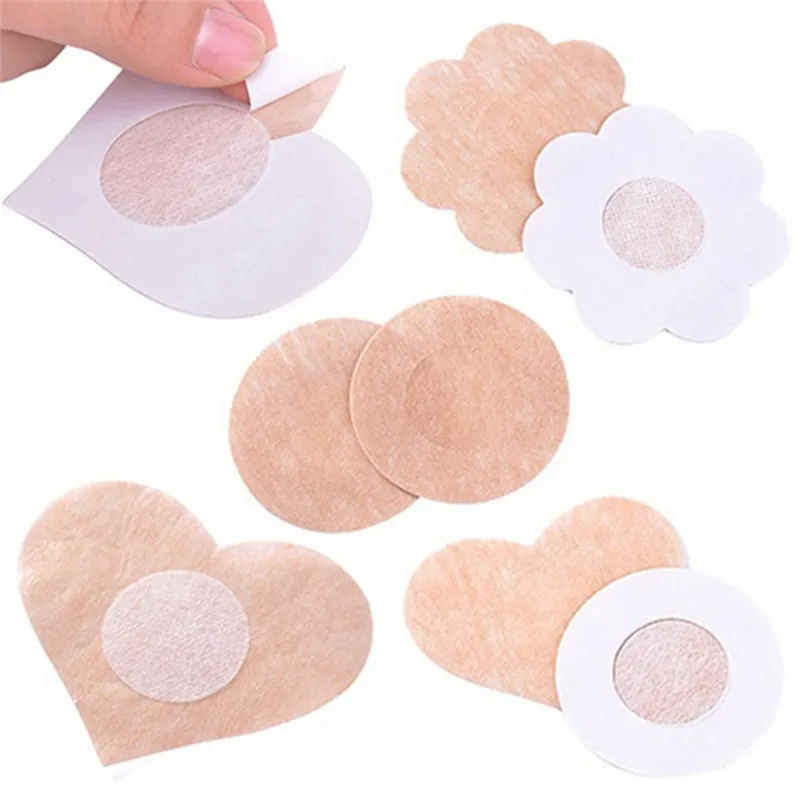 5 Pairs Heart Round Petal Adhesive Breast Nipple Cover Sticker Bra Pad Patch Hot