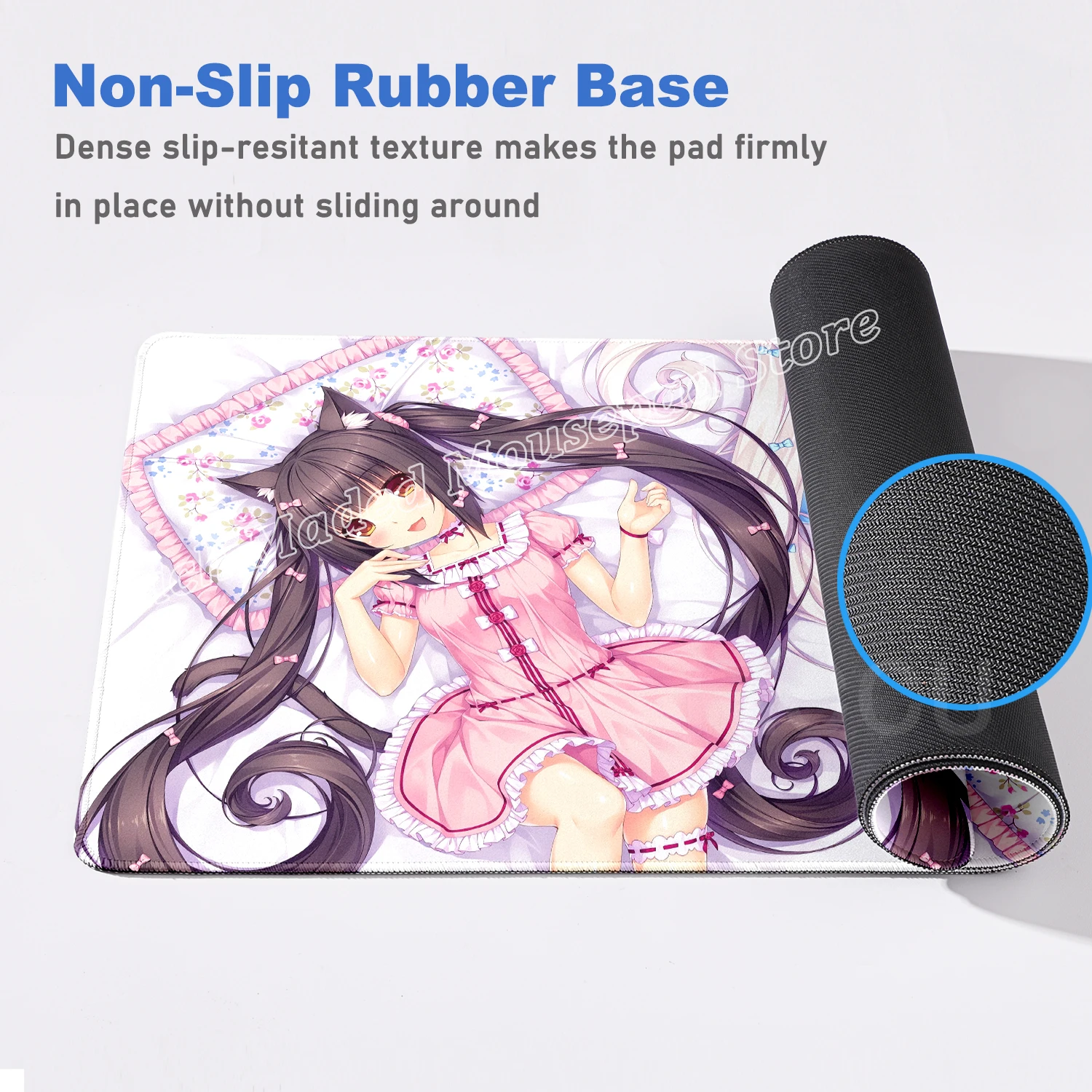 XXL геймерский коврик для компьютерного стола Nekopara коврик для мыши милый аниме девушка коврик для мыши ковер офисный ноутбук коврик для мыши настольный коврик 900x400