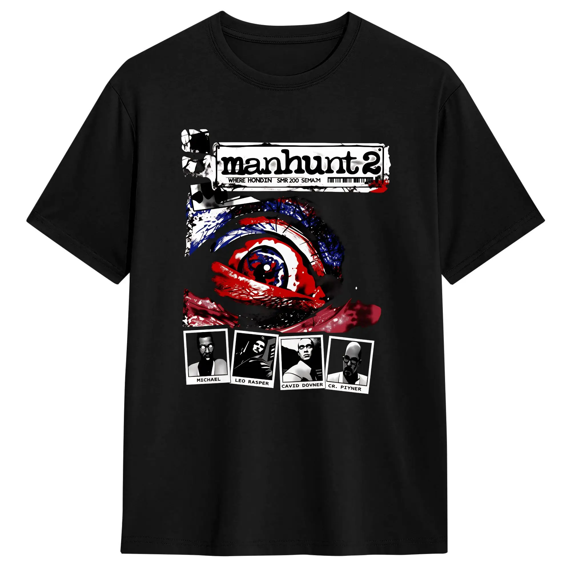 MANHUNT Showtime T Shirt Summer  Vintage T Shirts Cotton Trending Tee Shirt For Male Casual Top Tees