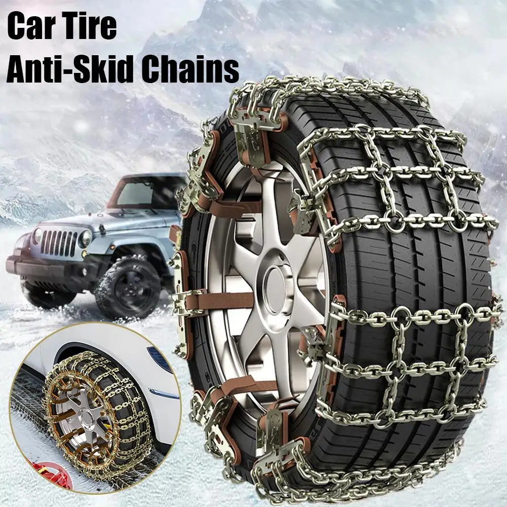 Car Tire Snow Chains S/XL 165-265mmm For Car SUV Anti-skid Tires Chains Winter Outdoor Anti-skid Chains AccessoriesCar Tire Snow