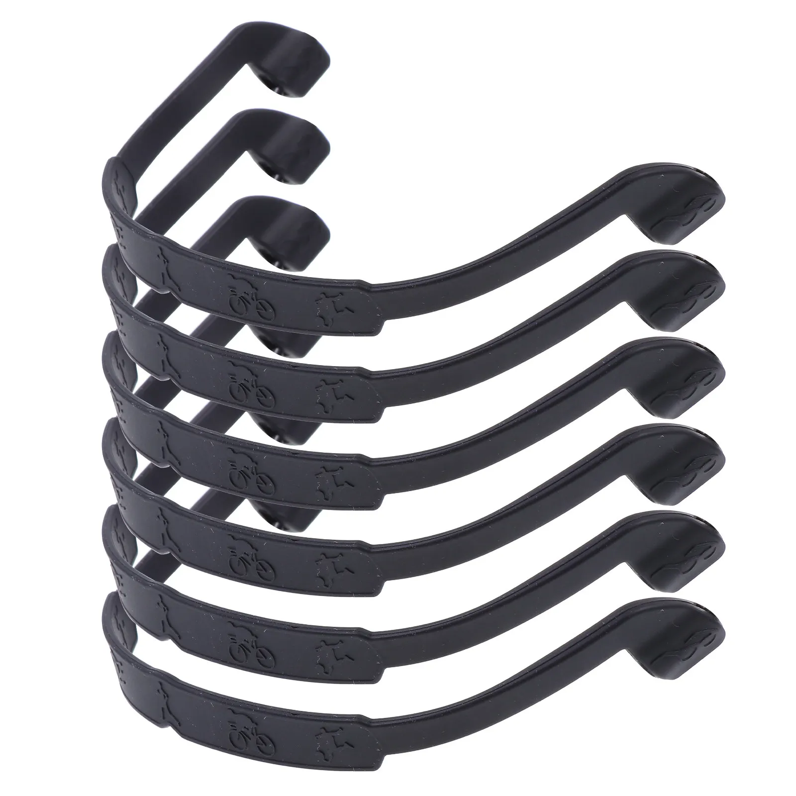 

6 шт. силиконовых нескользящих эластичных ремешков для очков, для бега, баскетбола, футбола, спортивных очков