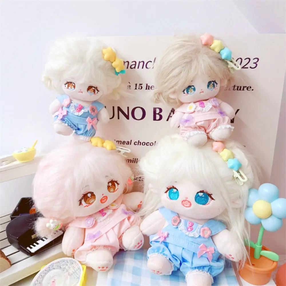 10/20cm Doll Clothes Mini Cute Plush Jumpsuit Clothes Doll Outfit Doll Overalls DIY Doll Accessories