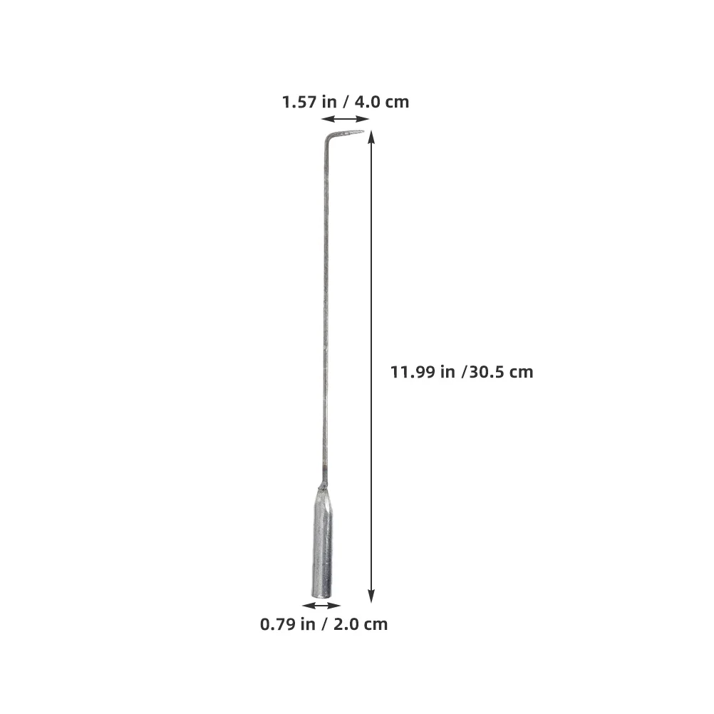 4 قطعة الموقد وحفرة النار أداة مجموعة الثقيلة خطاف الفحم الطويل لموقد الخشب المعسكر شواء الاستخدام الداخلي في الهواء الطلق