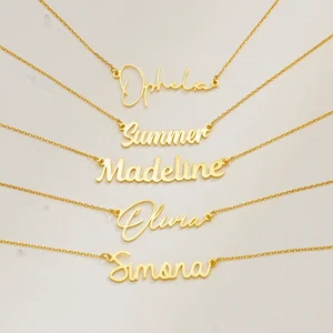 女性のためのカスタム名ネックレス 12ベストセールスマイネームネックレス -№7