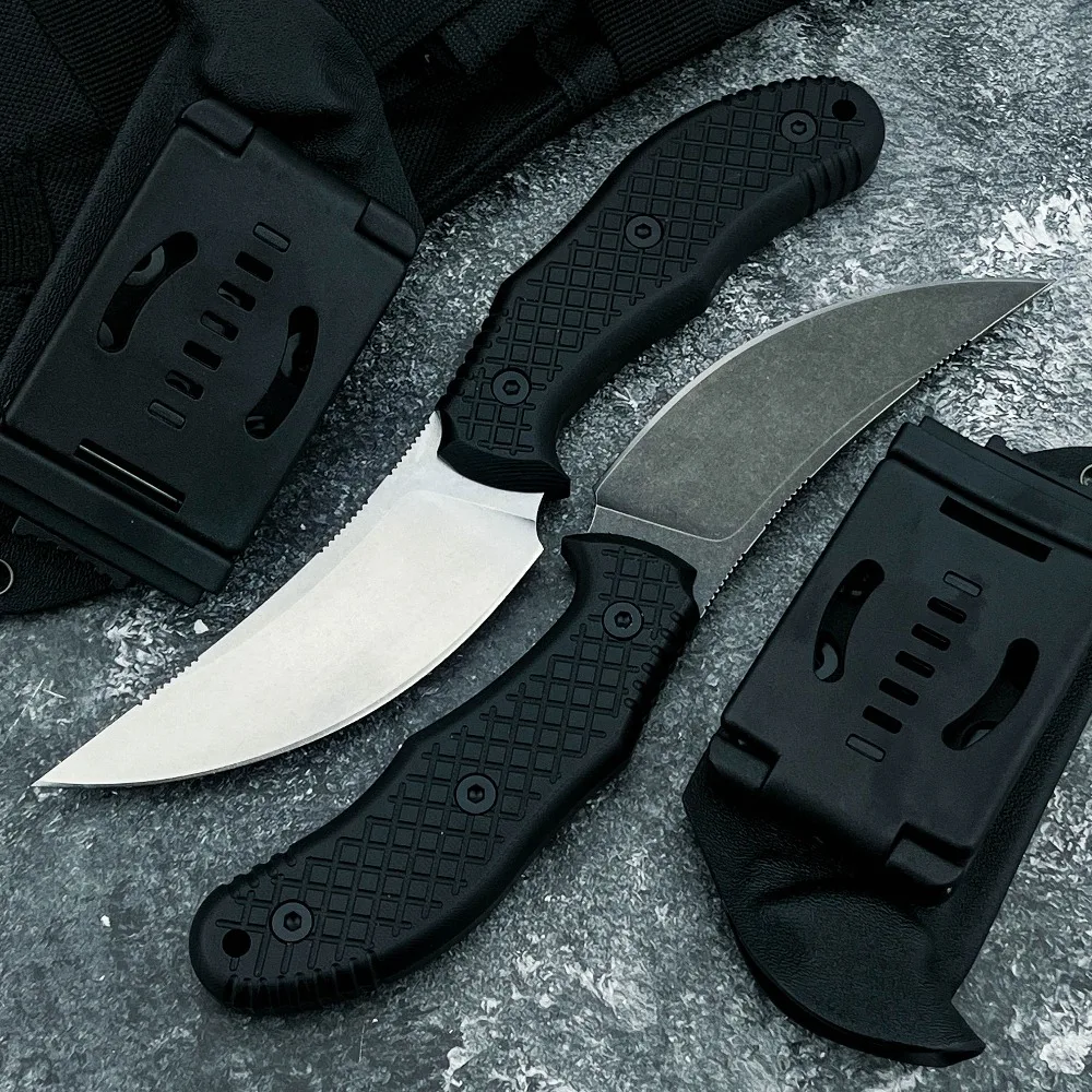 

Новый стильный нож с фиксированным лезвием, изысканные ножи, лезвие 5Cr13MoV, ручка G10, прочный уличный нож с прямым лезвием, охотничьи ножи