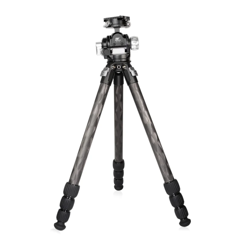 Professional Heavy Duty Camera Stand with 60mm Bowl Adapter Carbon Fiber Tripod for DSLR Travel Shooting