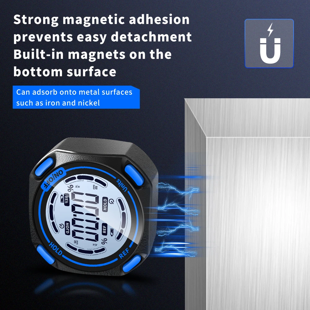 SNAKOL Mini Angle Gauge Magnetic Protractor Digital Inclinometer Angle Finder Level Box With Magnes and Backlight