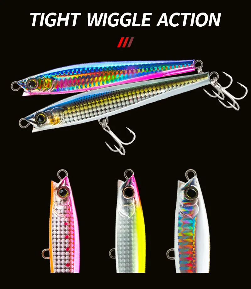 Leurre De Pêche Méné Coulant 110mm 36g - Appât Dur Avec Hameçons Aigus Pour Carnassiers