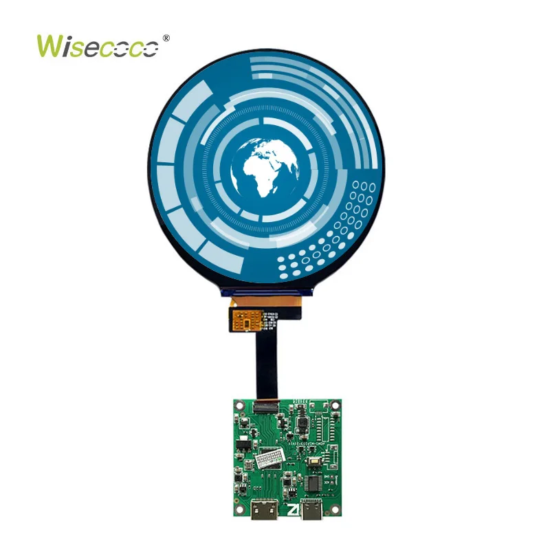 Custom 4Inch 720x720 IPS Circle TFT LCD Module MIPI Interface 4.0'' Round LCD Display Panel for Industrial Equipment HMI