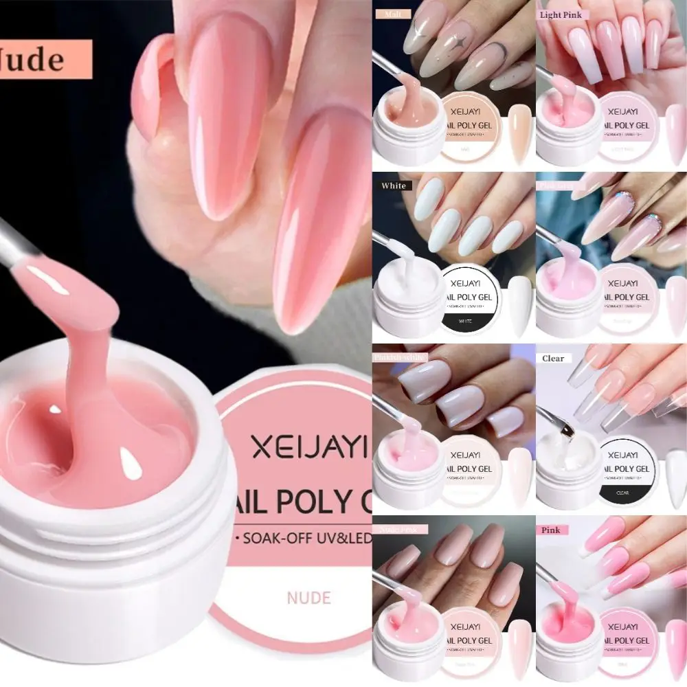 Fashion 15ml Extension Nail Gel Self Leveling Soak Off Hard Gel Finger Nails Construction Gel Jelly Nail Gel Nail
