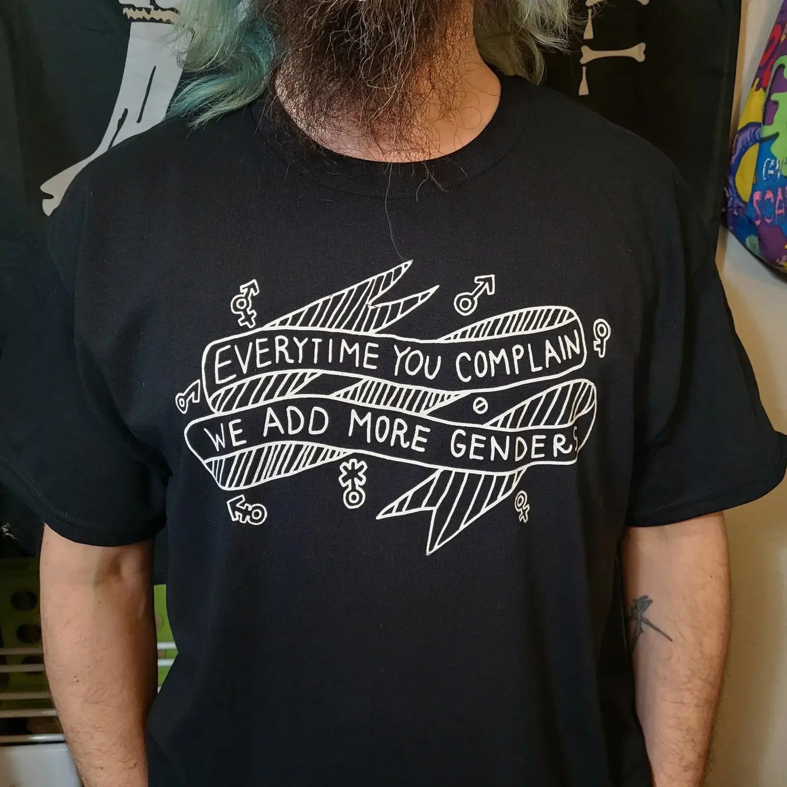 Everytime You Complain We Add More Genders Adult T Shirt Made To Order vintage Washed Unisex Breathable designer clothes