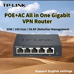 TP-LINK Full Gigabit 1000Mbps Port R470GP-AC Router PoE Power Supply Network Switch Ethernet AP Controller VPN Control