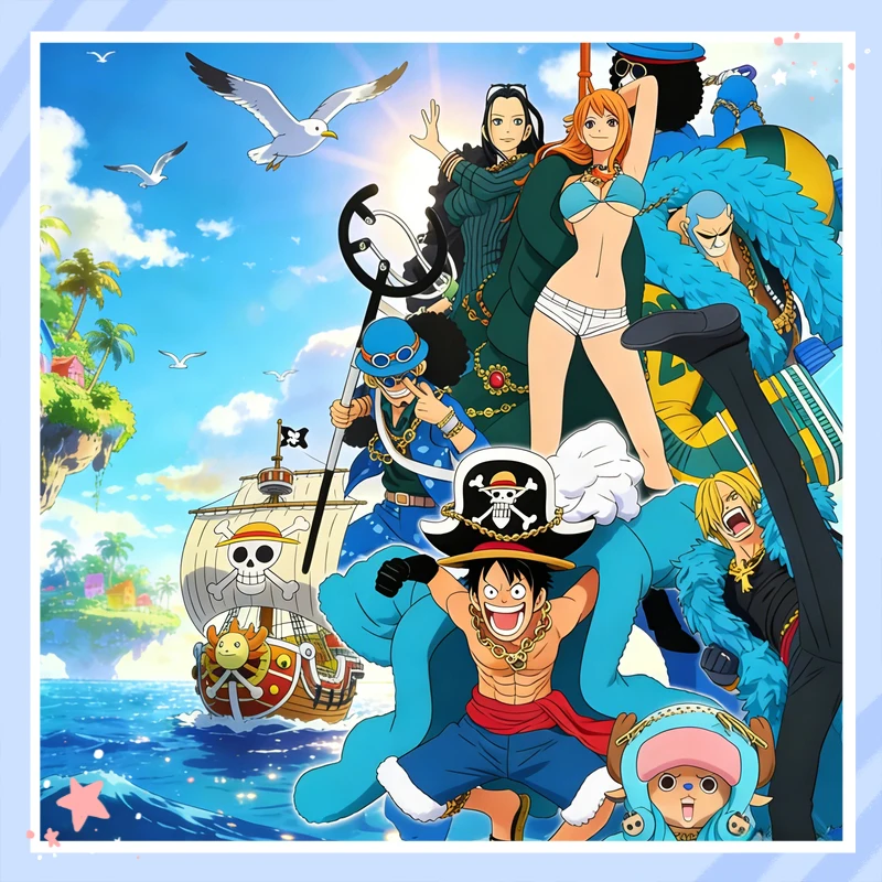 

Коллекционные фигурки One Piece 20th Anniversary Ichiban Kuji: Луффи, Нами, Зоро, Чоппер, Робин, Санджи, Фрэнки, Брук. Аниме-модели.