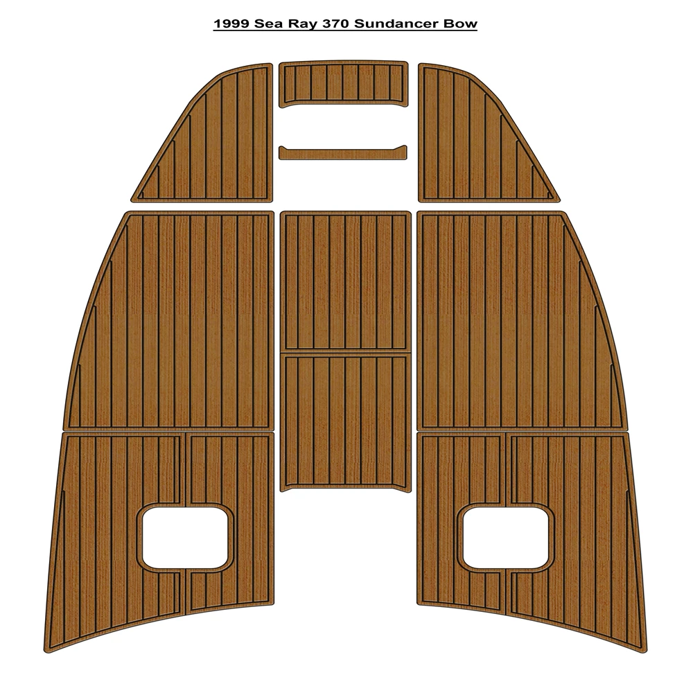 

Sea Ray 1999 года, резервуар для лука 370, лодка, пена EVA, искусственный тиковый коврик для палубы, напольный коврик SeaDek MarineMat, стиль Gatorstep