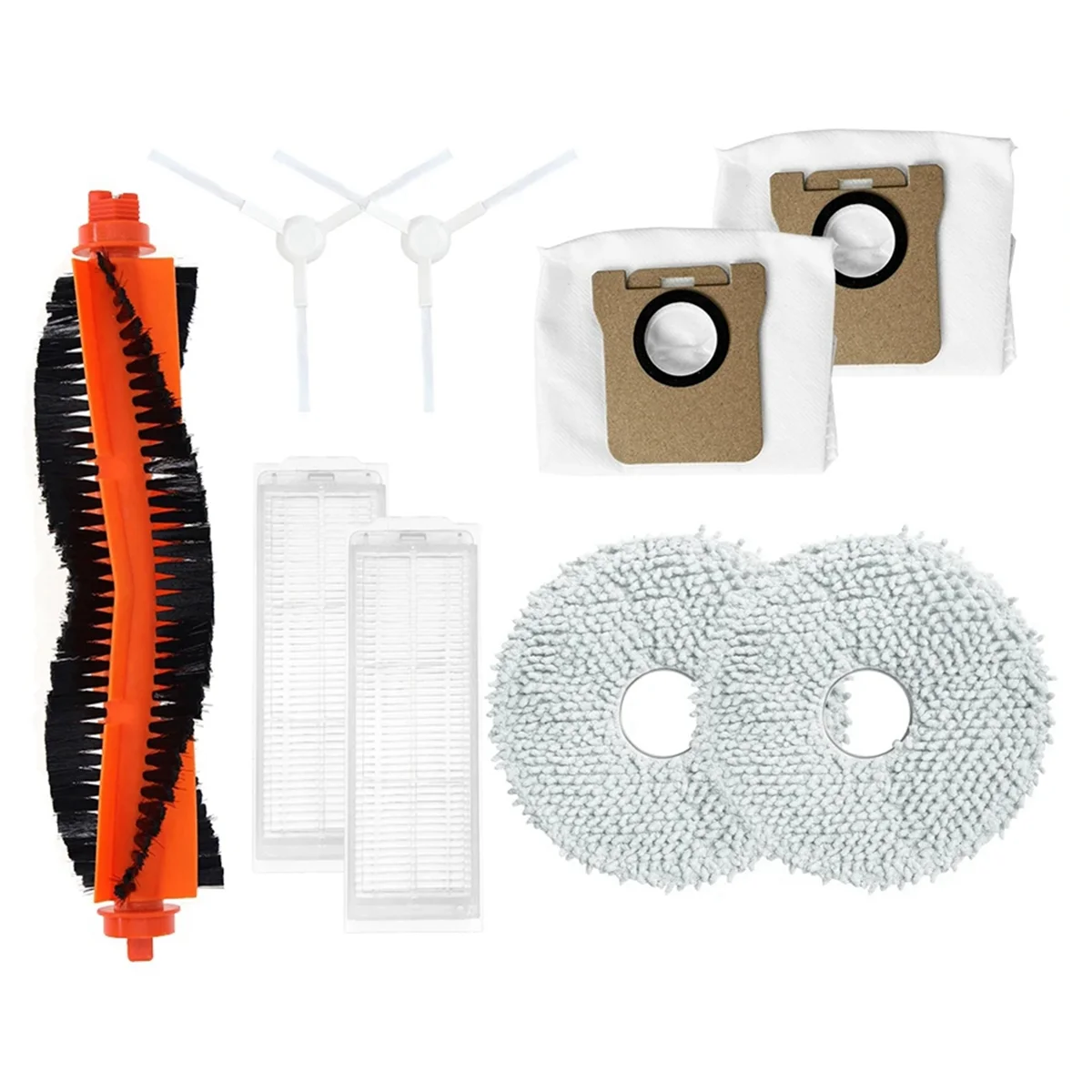 Piezas de repuesto A20M para Robot aspirador M30 Pro/C107, Cepillo Lateral principal, filtro HEPA, almohadilla de fregona, accesorios para bolsa de polvo