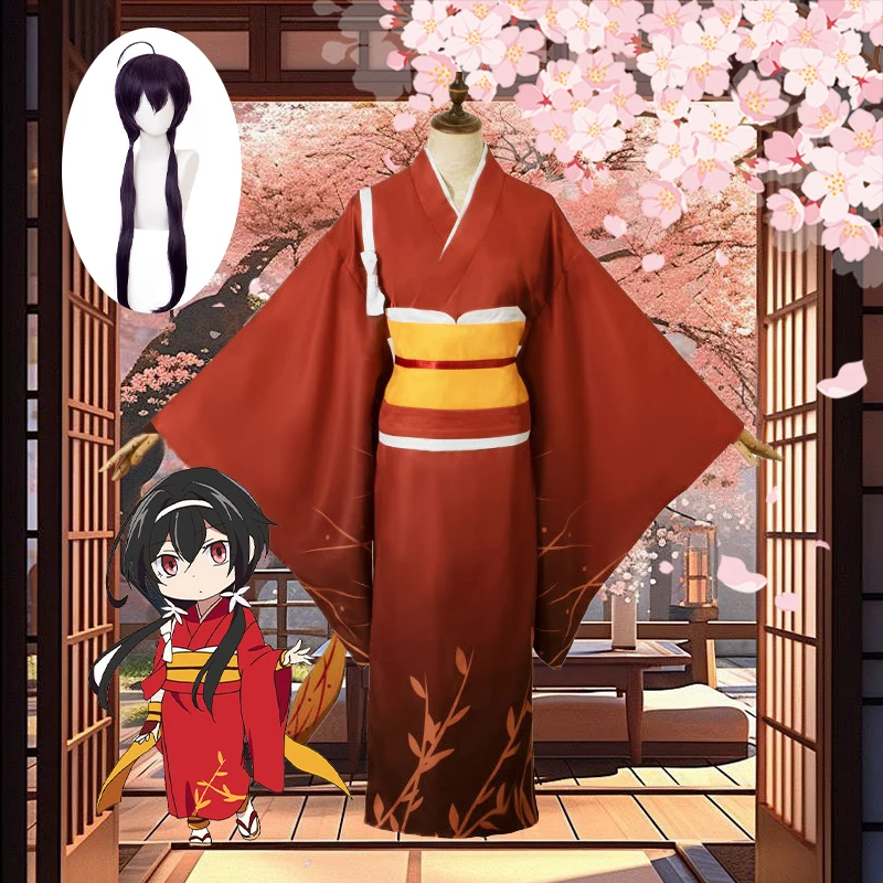 Disfraz de Cosplay de Izumi Kyouka de Bungo Stray Dogs, Kimono Yasha Shirayuki, Yukata, Traje Tradicional Japonés para Fanáticos del Anime