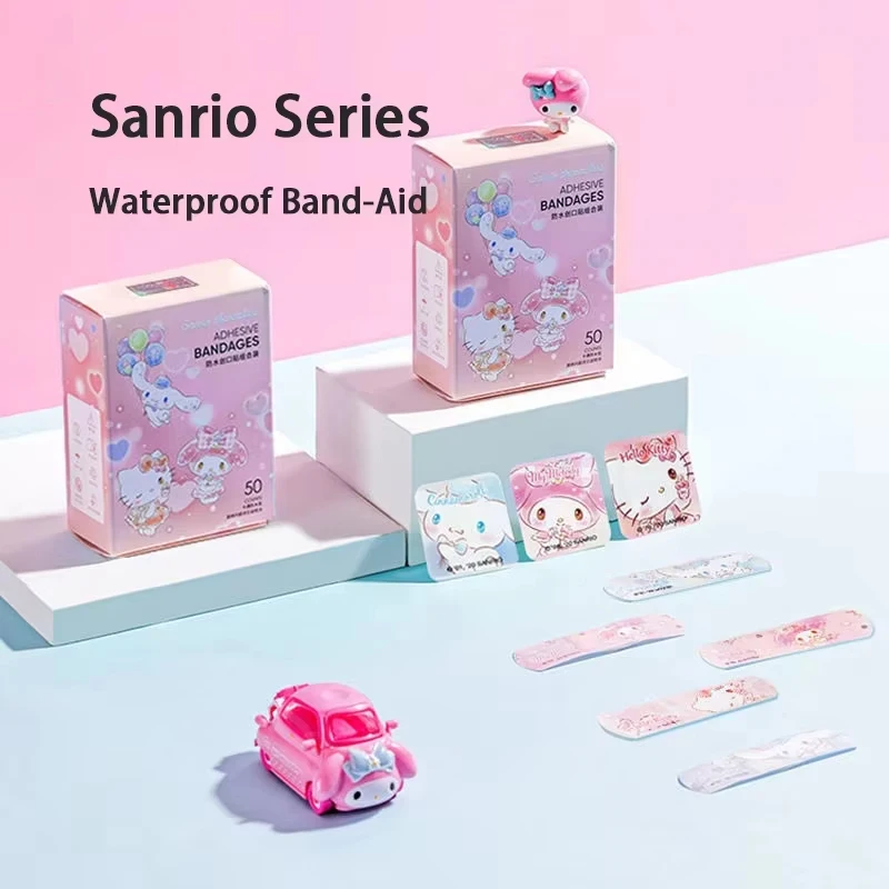 Hämostase-Pflaster für Kinder, 40 Stück, Sanrio Hello Kitty, Gipsverband, Melodie, wasserdicht, atmungsaktiv, Notfall-Pflaster, Geschenke