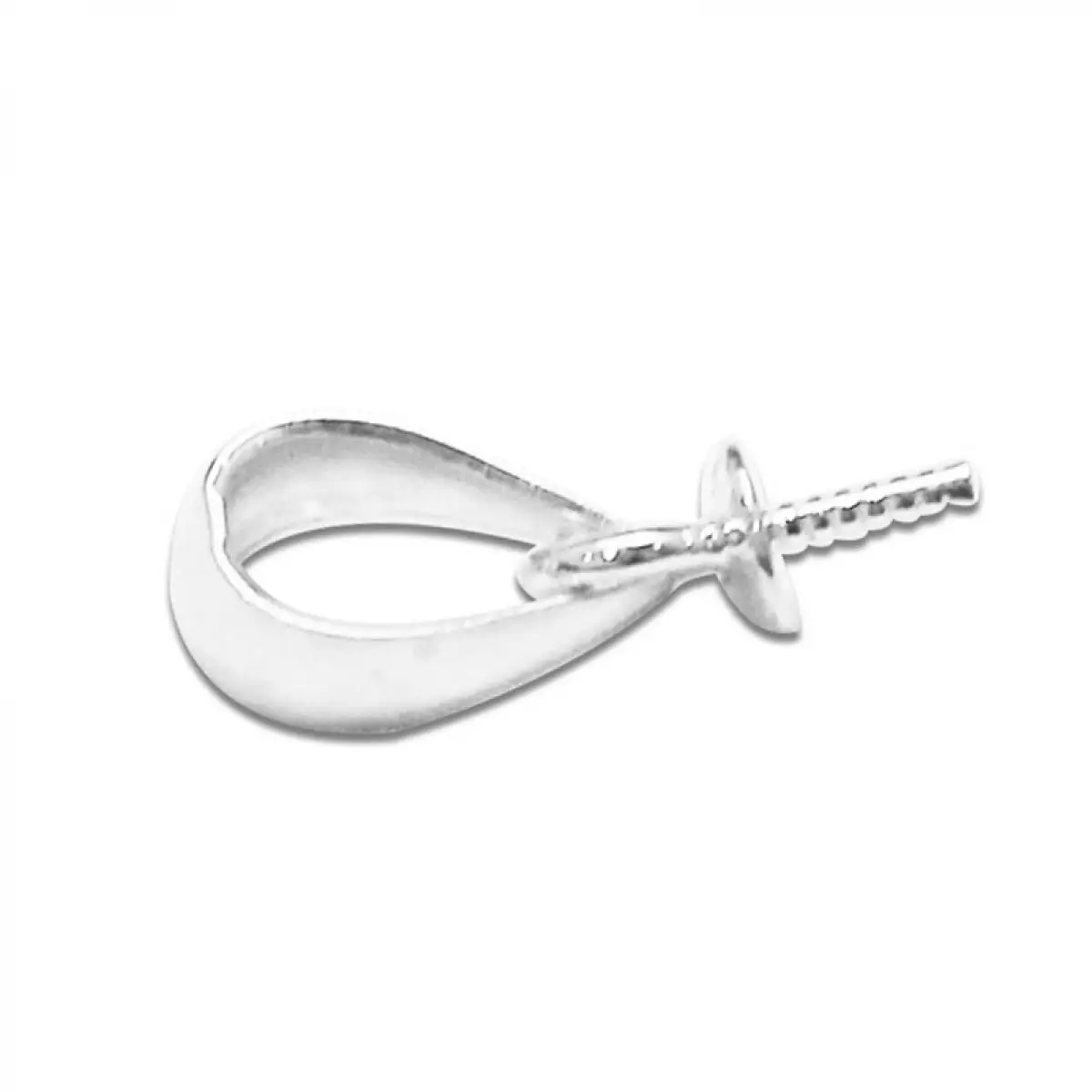 

Beadsnice 925 sterling silver pendant bail pendant connector pendant beads cap jewelry making for her ID25427
