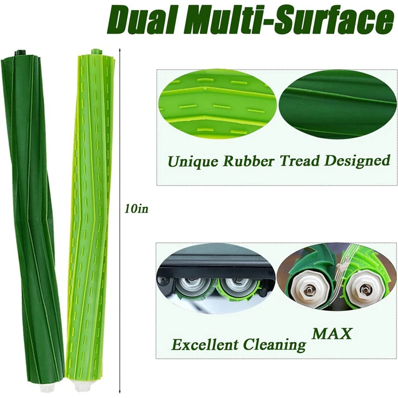 Irobot Roomba S9 (9150) S9 + S9 Plus (9550) 용 교체 부품 롤러 브러시 세트, 진공 청소기 교체 액세서리 키트