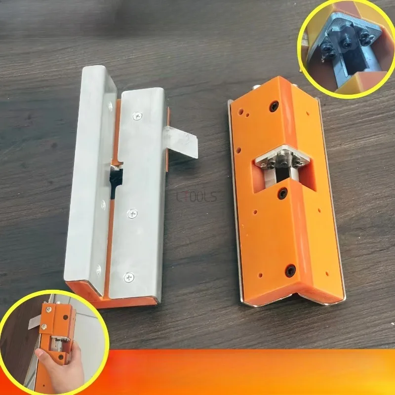 

Нож для обрезки кромок, ручной работы, артефакт для снятия фаски, закругленный R-угольник, столярный скребок для снятия заусенцев, экологическая доска без краски