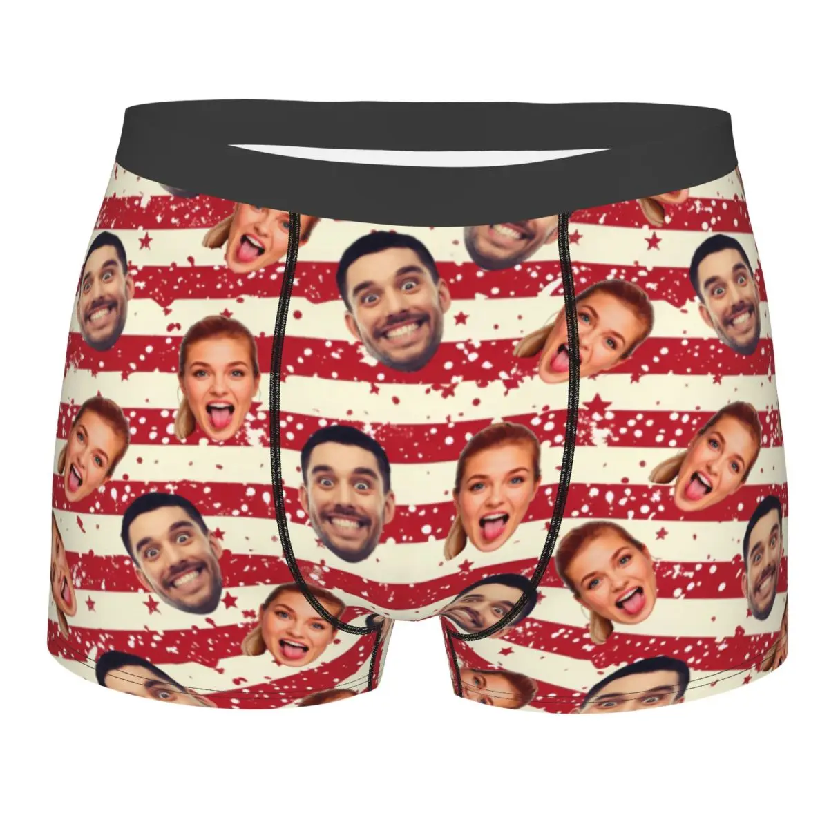 Personalized Custom Face Photo Men's Boxers Briefs For Husband Boyfriend Wedding Gift Underwear Cool Underpants