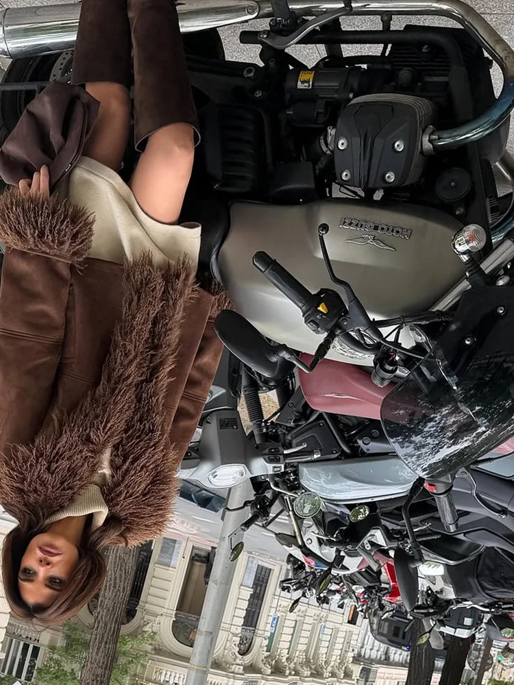 

HH Women Casual Turn-down Collar Long Sleeves Single Breasted Pocket Decoration Mid Length Jacket Female High Street Overcoat