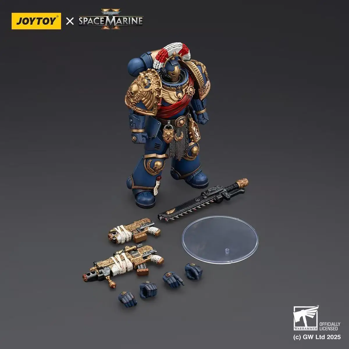 JOYTOY 1/18 Actionfigur 40K Ultramarines Relic Secundus Armor mit Artificer Bolt Rifle Chainsword und Bolt Pistole