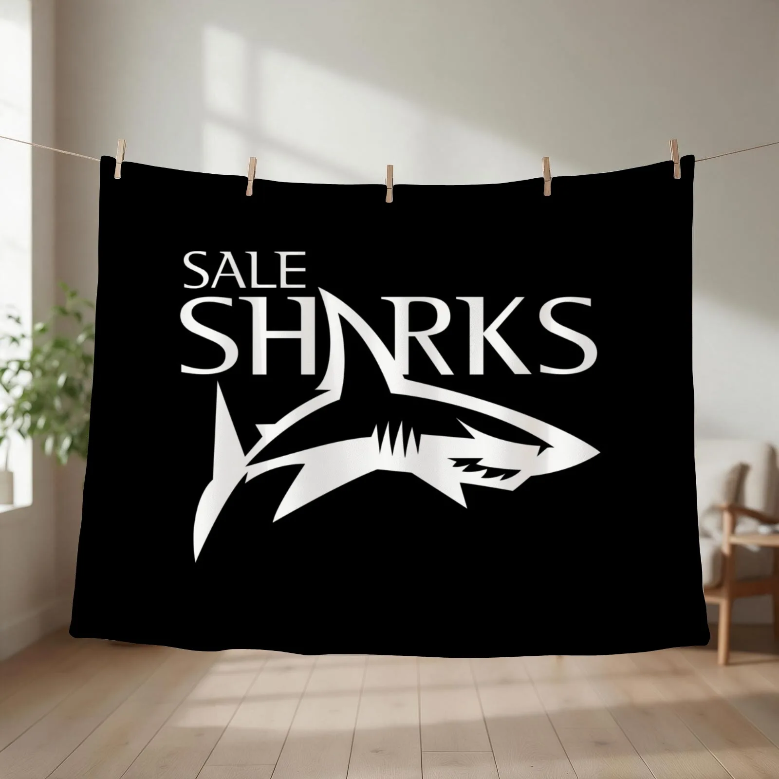 The Sale Sharks in white Throw Blanket Summer Quilt Luxury St Tourist Blankets