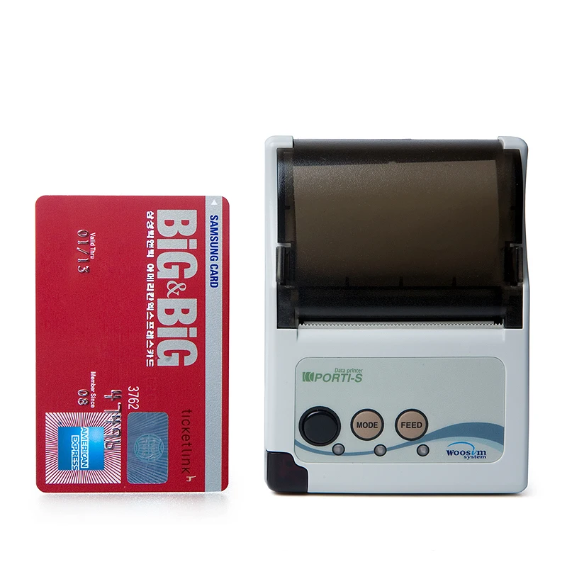 WOOSIM PORTI-S30/40 Handheld Ticket Handy Barcode High Quality Speed Hotel Bill Receipt Printer