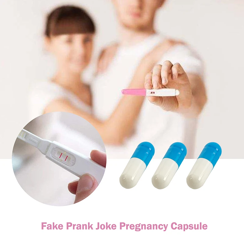 Fake Prank Joke Pregnancy Test Capsule Fool's Day Practical Joke Toys